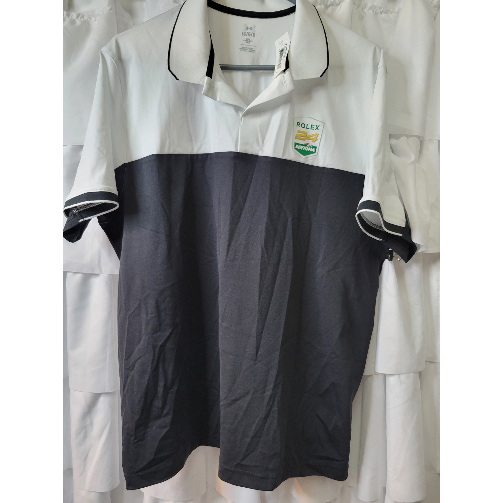 Under Armour Rolex 24 Daytona Vanish Polo Shirt Mens Large New Tag 1828